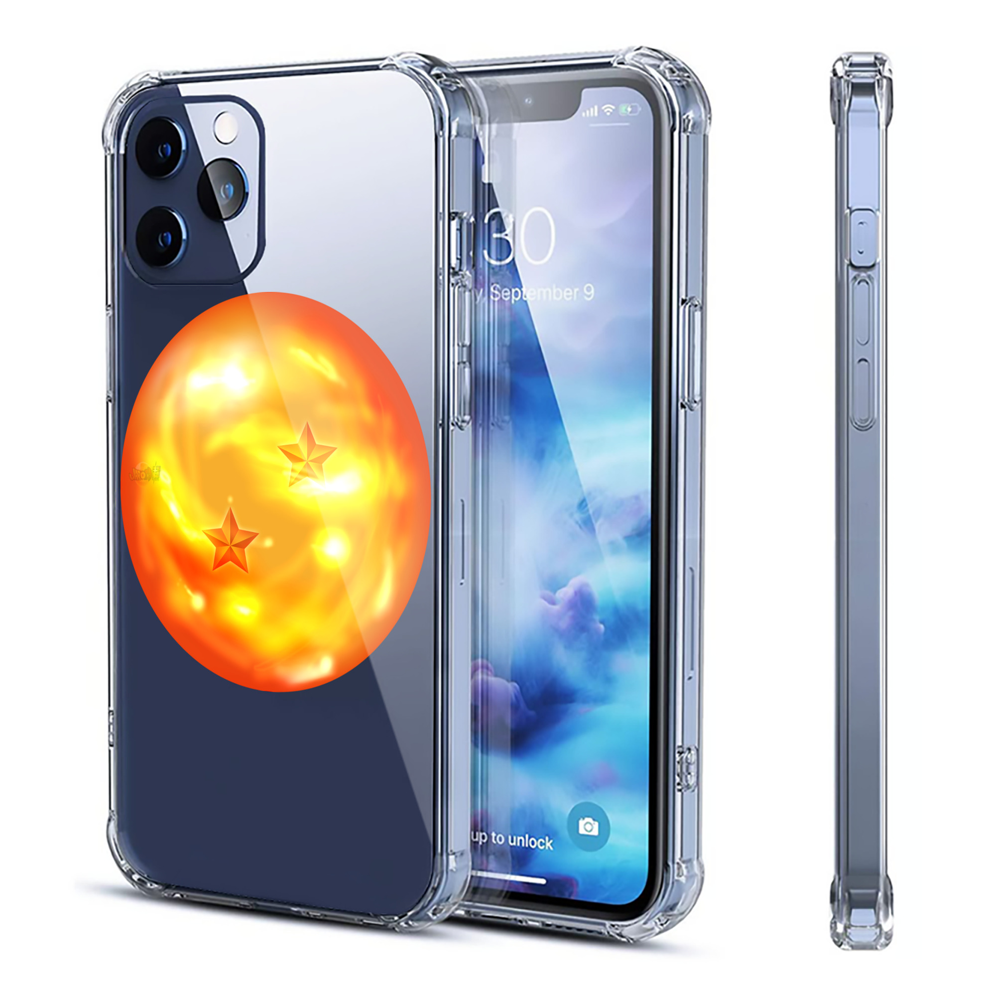 （画像用） ドラゴンボール DRAGON BALL 【iPhone 12シリーズ対応】透明スマホケース（クリアソフトケース）